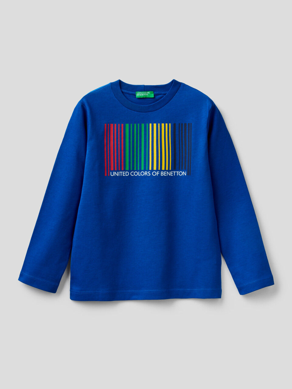 longsleeve langarm T-Shirt Sweater Sweatshirt Pullover Bio-Baumwolle blau Jungen